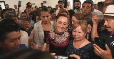 Reciben a Claudia Sheinbaum con mariachi en Mexicali