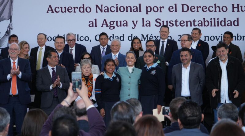 Sheinbaum reúne a gobernadores, empresarios y academia por el derecho humano al agua y sustentabilidad